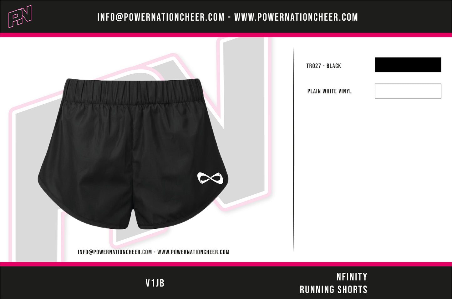 Nfinity Rhinestone Runner Shorts