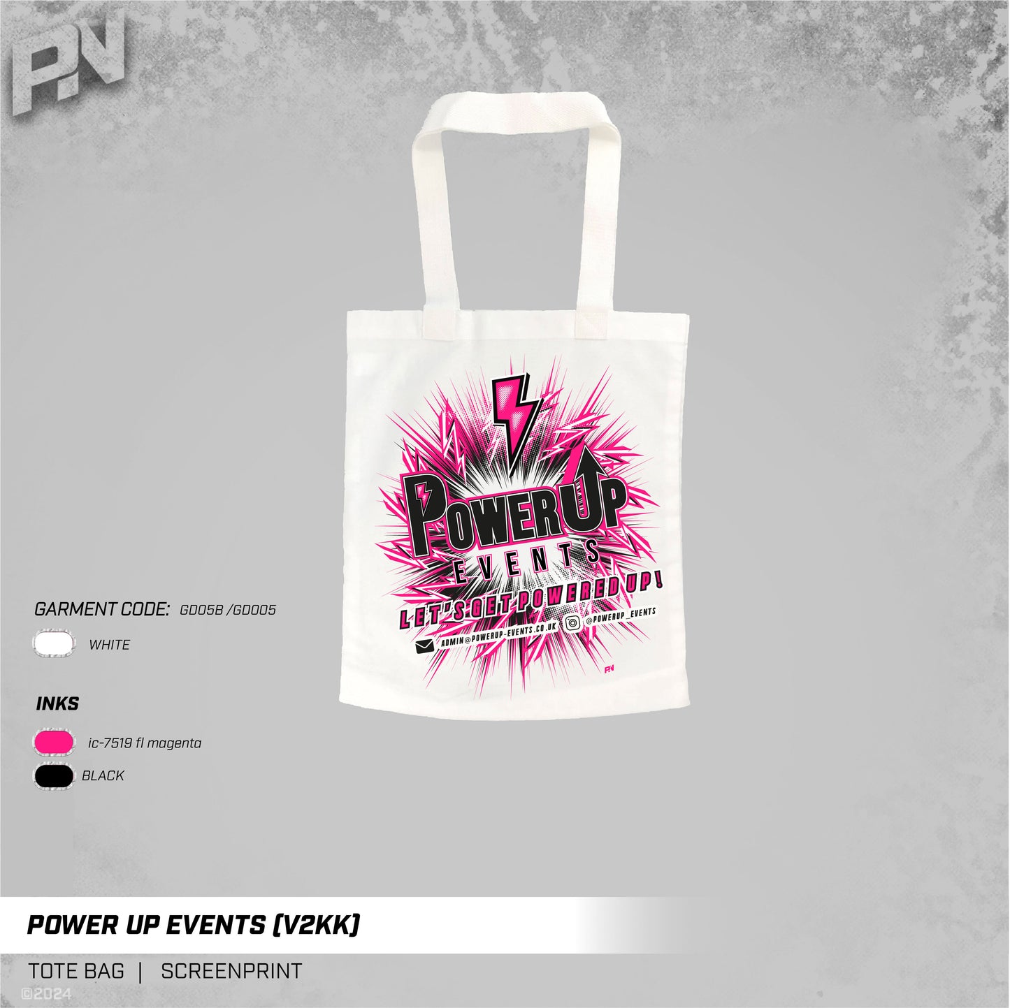 Power Up Events Tote Bag