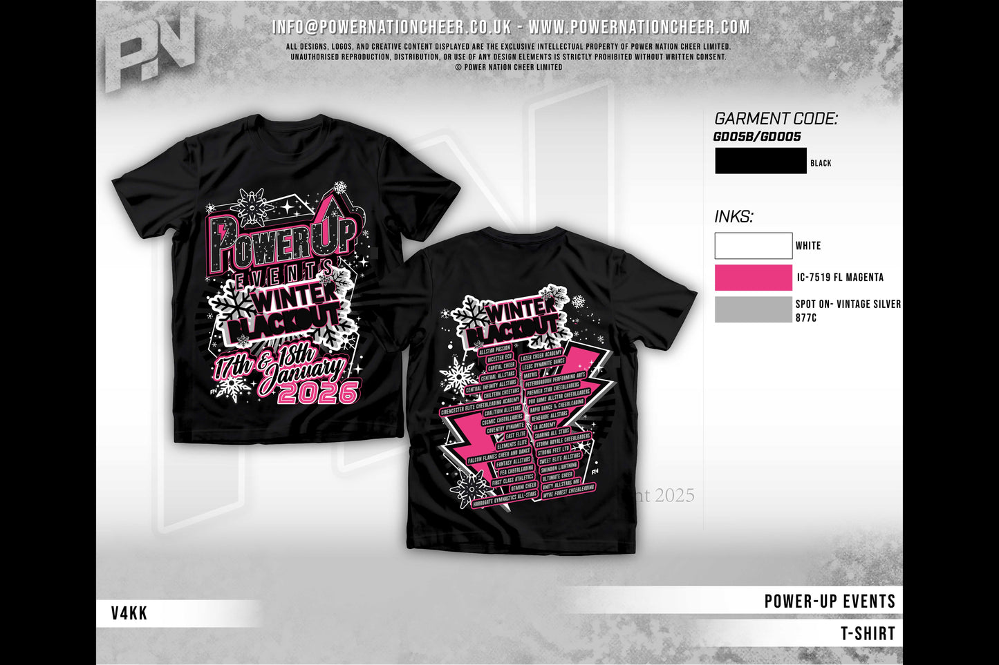 Power Up Winter Blackout Event T-Shirt